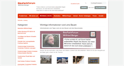 Desktop Screenshot of baufachforum.de